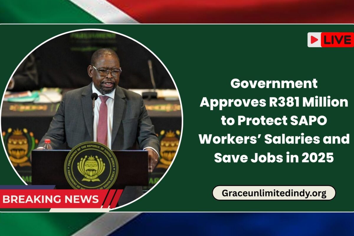 Government Approves R381 Million to Protect SAPO Workers’ Salaries and Save Jobs in 2025